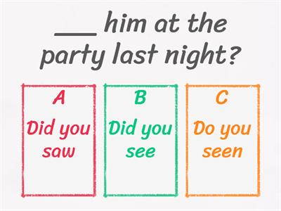 SIMPLE PAST INTERROGATIVE FORM (5)