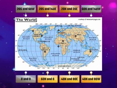 Longitude and Latitude Practice