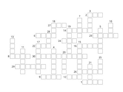 Irregular Past Simple Verbs Crossword