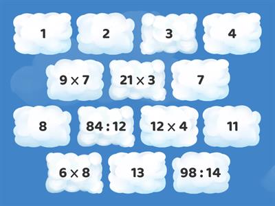 Пары табличное и внетабличное умножение и деление