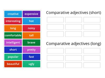 Comparative adjectives