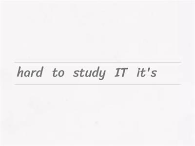 A1A2 it's + adj + verb