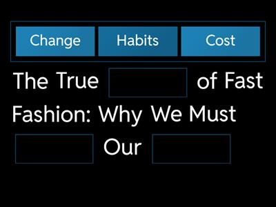 p2-q5 fast fashion