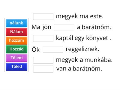 NÉVMÁSOK початковий рівень