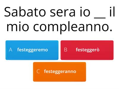 Quiz futuro semplice