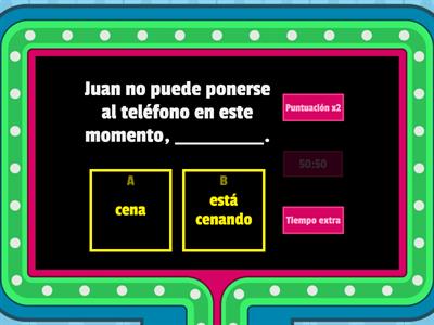 Presente Habitual X Presente Contínuo (Gerundio)