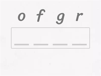 Анаграмма. Русинова урок 7-8