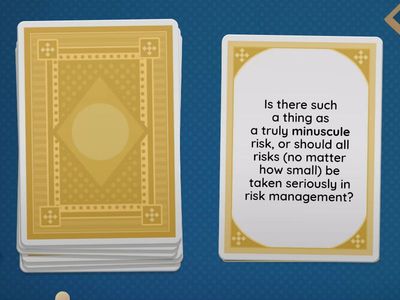 Discussion questions "Risk management"