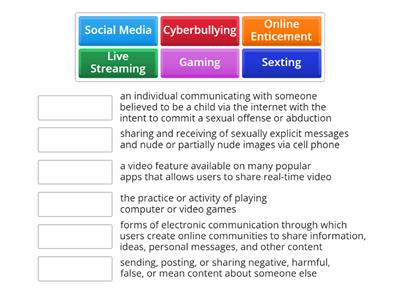 Technology Safety 8th grade