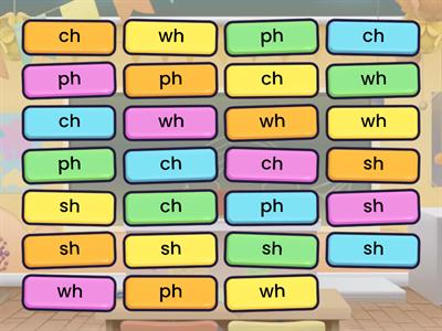 REVIEW 2 wh ph sh ch flip tiles