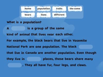California science 2 - Populations