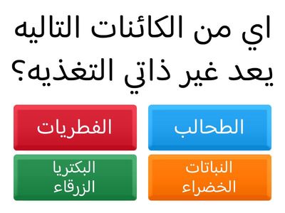 اختبار للصف الثاني الثانوي   التغذيه الغير ذاتيه 
