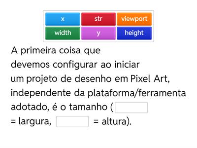 Painéis de Ferramentas de Desenho - Pixel Art