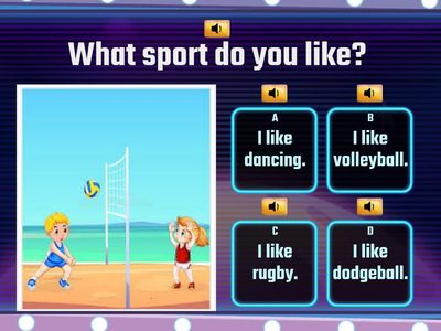 Sports - game show - lvl 3 (sound, text - picture)