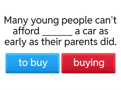 Verb patterns quiz - B2/C1