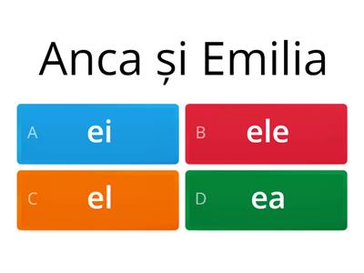 pronumele clasa 5