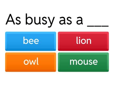 英文動物諺語(二)共十題