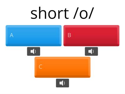 Short vowel /o/ - Listening