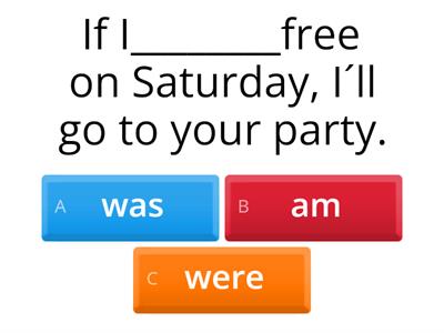 First, second and third conditional