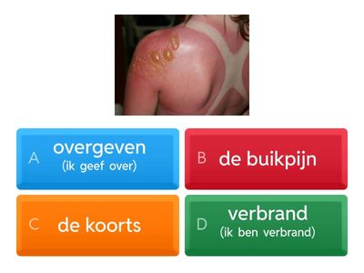 Woordenschat Gezondheid - klachten