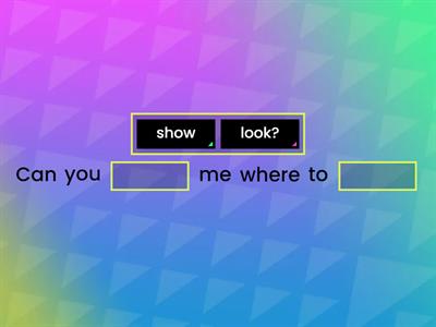 show, picture, group, sentence