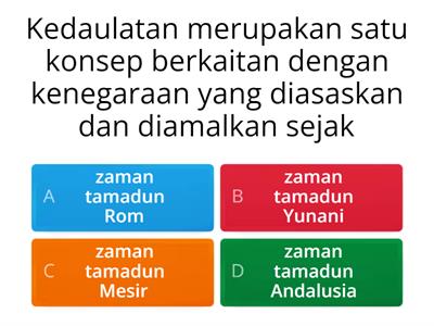 SEJARAH TINGKATAN 5 BAB 1- KEDAULATAN NEGARA