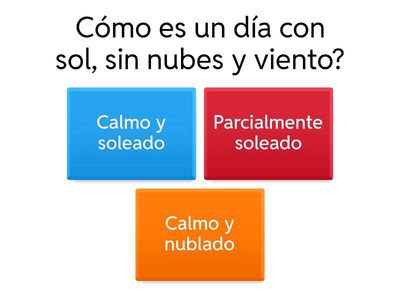 Condiciones del tiempo