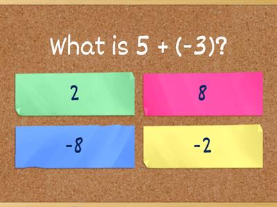 Integer Operations Quiz_Birch