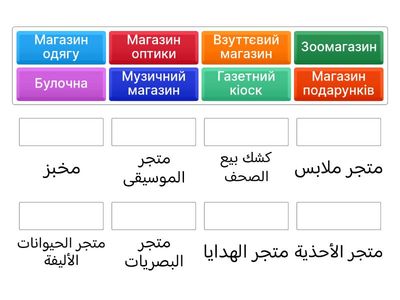 ПОКУПКИ (9 клас) - коротка перевірка арабської лексики з теми.