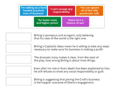 Mr Birling Quotation and Explanation Act 1