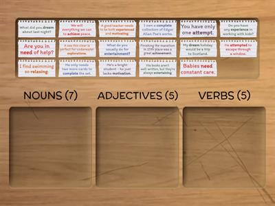 Word  building: word classes