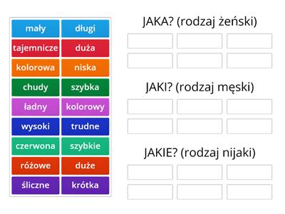  Mianownik - rodzaj (przymiotnik)