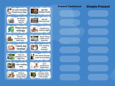 Present Continuous x Simple Present