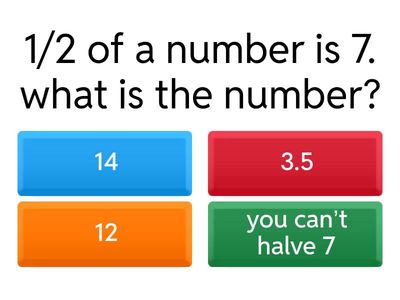 Reverse fractions. Find the original.