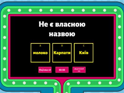 Власні і загальні назви. 3 клас