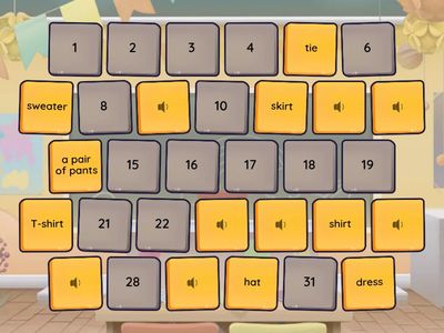 C - Clothing #1 - Listen, Read, Speak, and Match