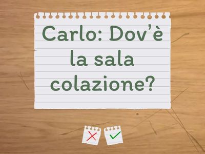 Lezione 4 – Flashcards: In hotel “Come sta?”