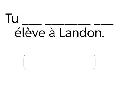 Etre write the answer