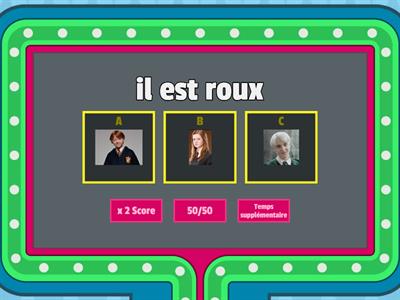 La description physique : quiz Harry Potter