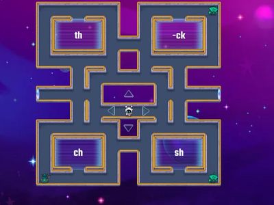 Digraph th, ch, ck, sh Maze