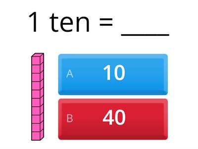 Tens and Ones Game AIM College