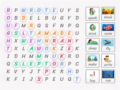 Irregular verbs (Past tense)