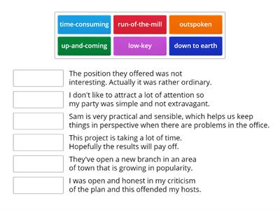 Adjectives Business