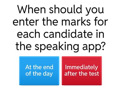 Speaking Test app 2