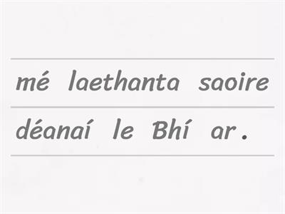 Laethanta Saoire 3rd yr ol