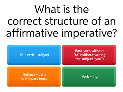 HOW QUESTIONS.  AND IMPERATIVES