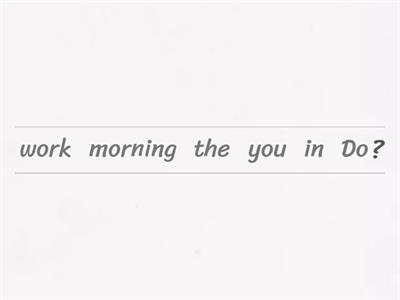 Present Simple: yes/no questions 