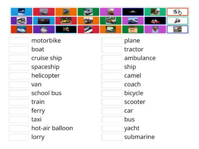  Unit 4 Lesson 2 : Means of Transportation 