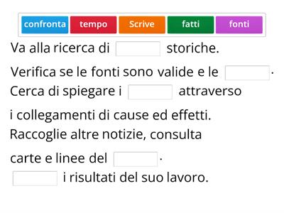 IL LAVORO DELLO STORICO