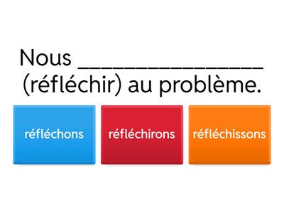 Les verbes du deuxième groupe 